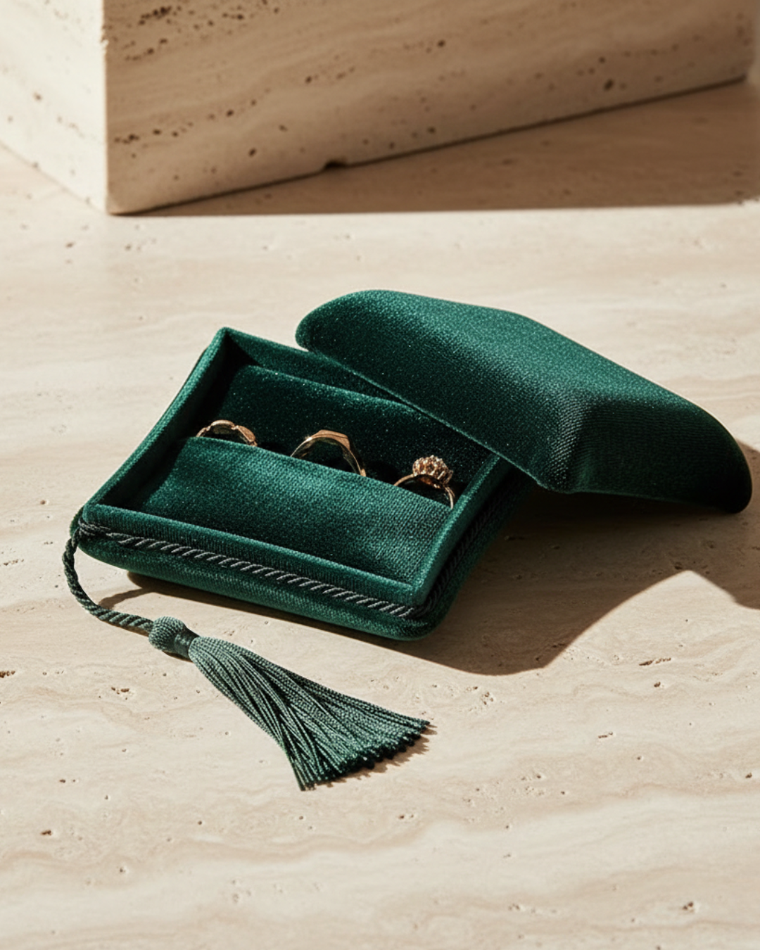 Velvet Jewelry Box - Berry