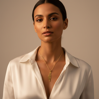 Map of Palestine Dainty Necklace