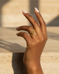 Olive Bloom Ring